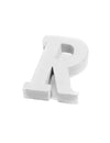 Lettre r en bois mariage pour décoration blanc