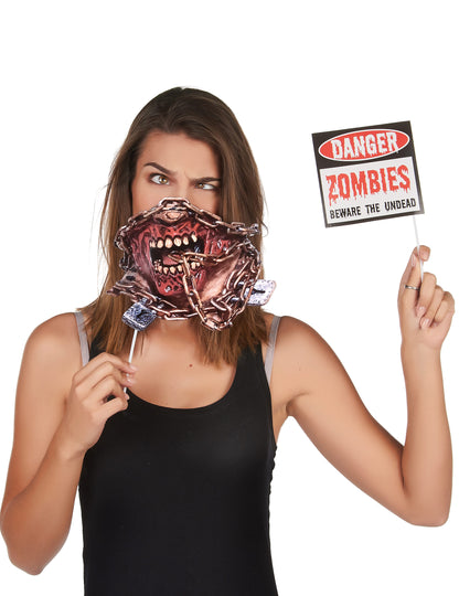 10 zombie fotobudkových doplňků 