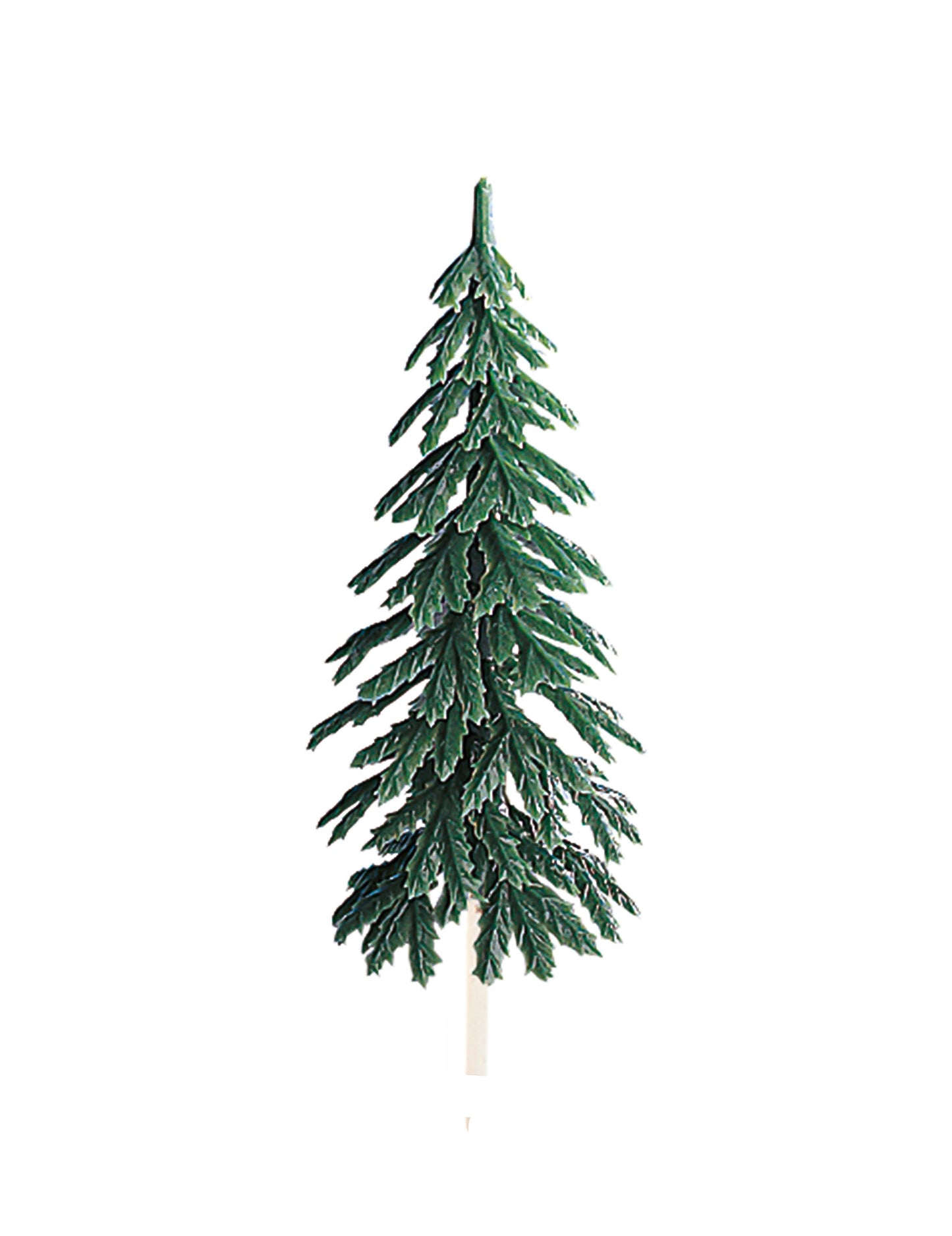Pic décoratif Sapin pour bûche de Noël vert en plastique
