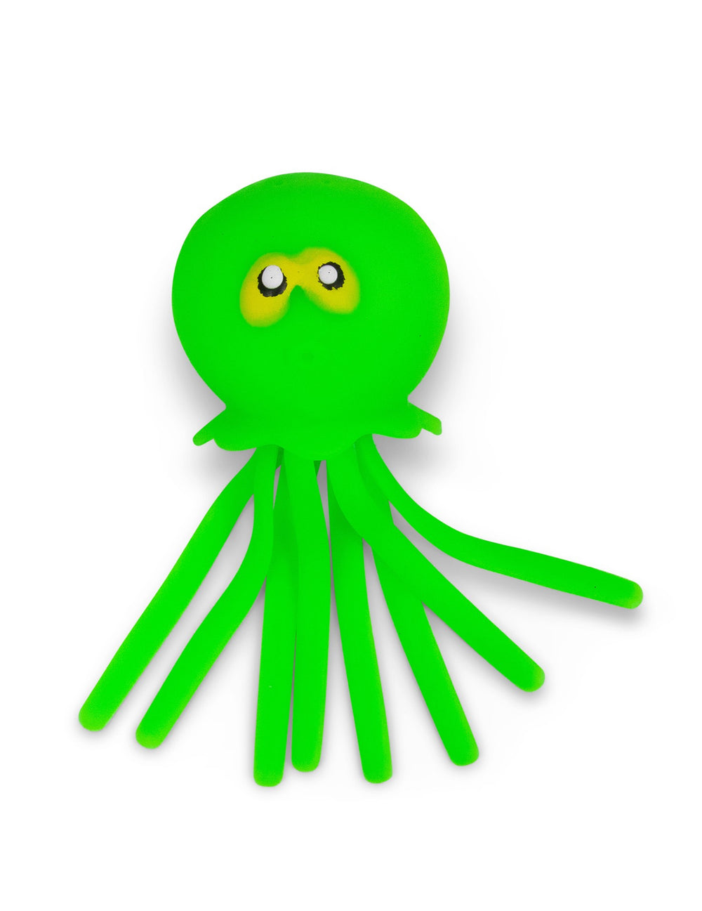 Vue de face du modèle vert du jouet pieuvre splash à effet jet d’eau