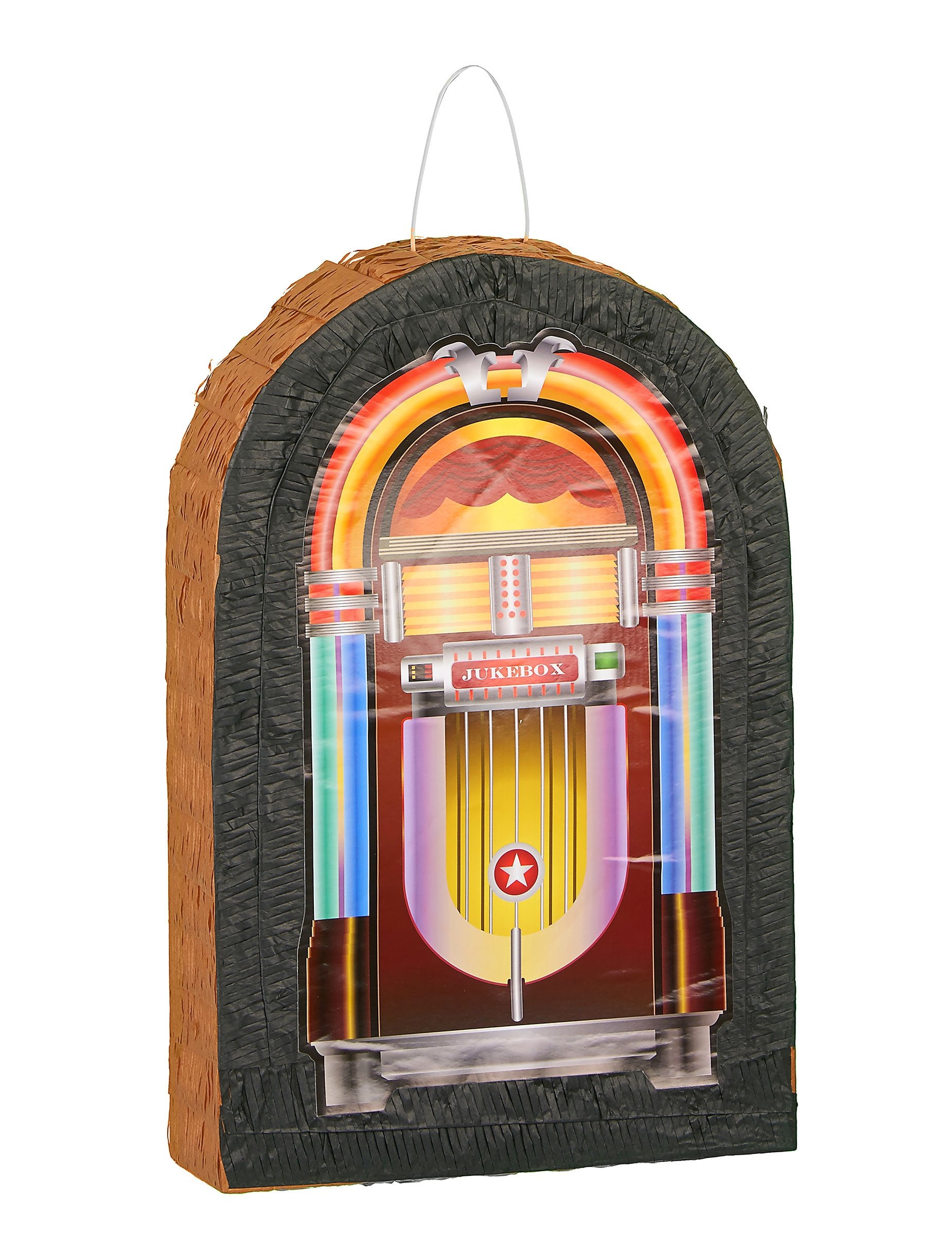 Piñata jukebox pour enfant et adulte multicolore style rétro