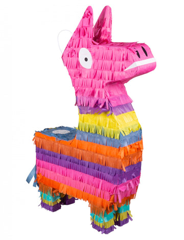 Pestrobarevná lama piñata 58 x 35 cm