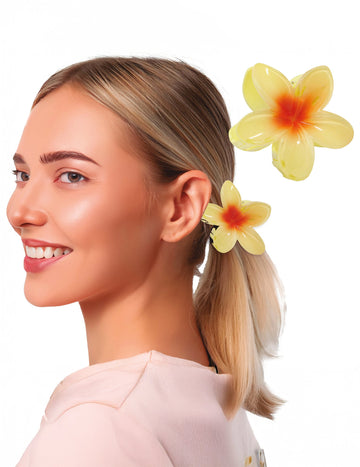 Pince à cheveux fleur de vahiné