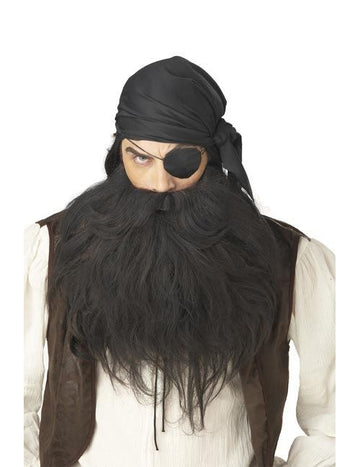 Černý pirátský vous a knír