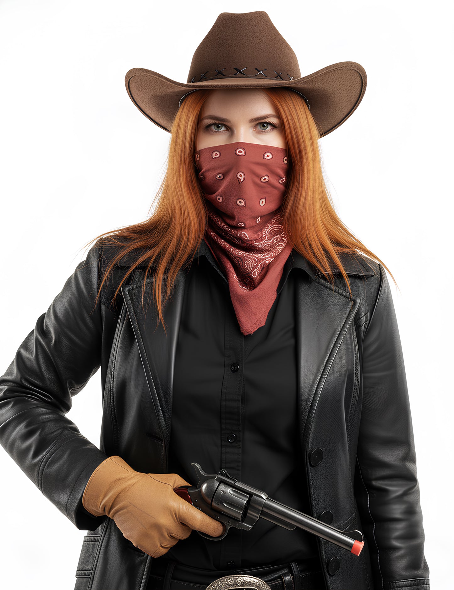 Kovová kovbojská pistole 19 cm