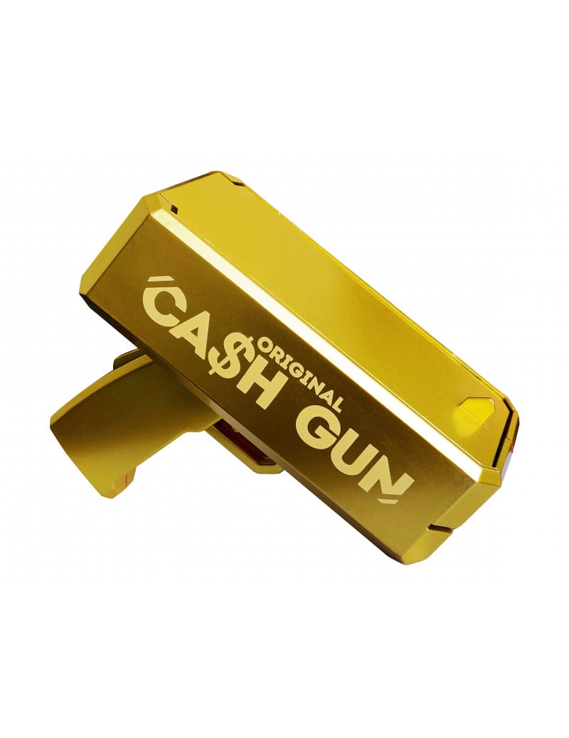 Vue de profil du pistolet distributeur de billets Cash Gun
