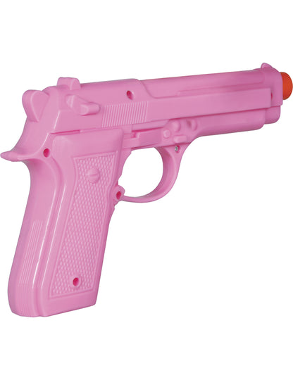 Růžová plastová pistole 23 cm