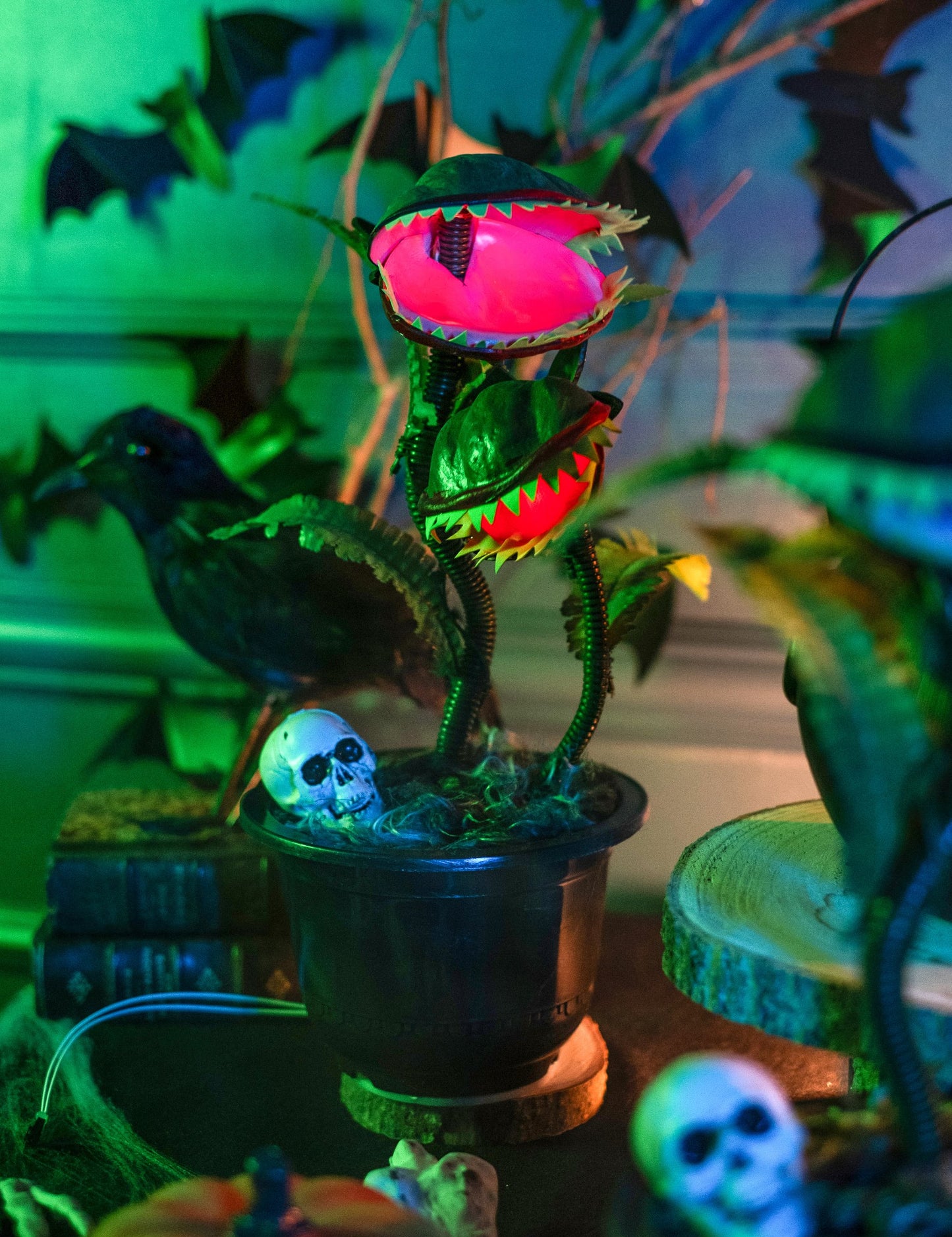 Animovaná masožravá rostlina 42 cm