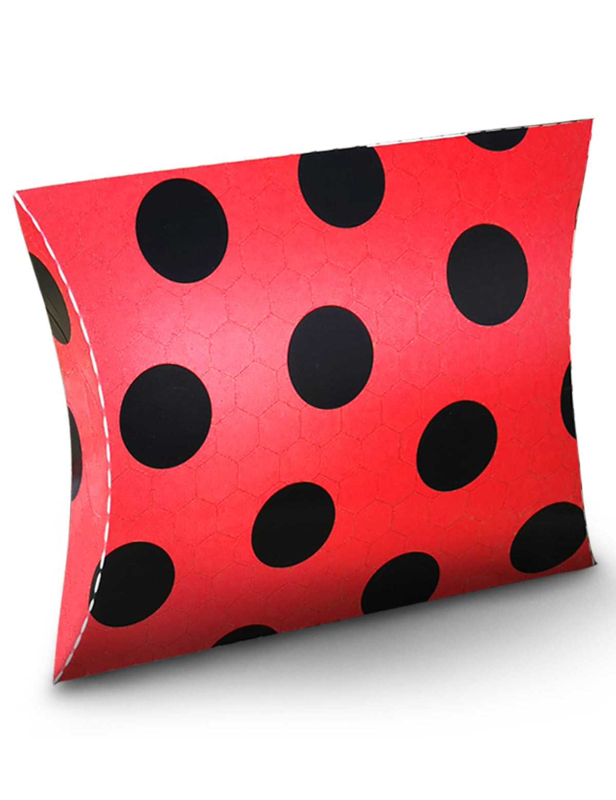 Pochette cadeau coccinelle rouge à pois noirs