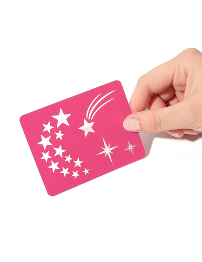 Opakovaně použitelná šablona na líčení hvězd