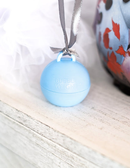 Závaží na heliové balónky světle modré 35 g na party dekoraci 