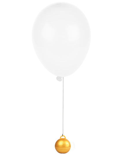Mise en situation avec ballon du poids pour ballon hélium or