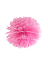 Pompon à suspendre en papier fuchsia