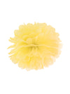 Pompon à suspendre en papier pour décoration jaune