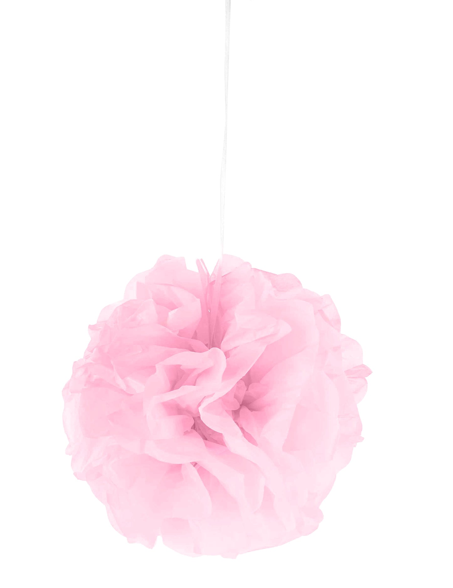 Pompon à suspendre en papier pour décoration rose