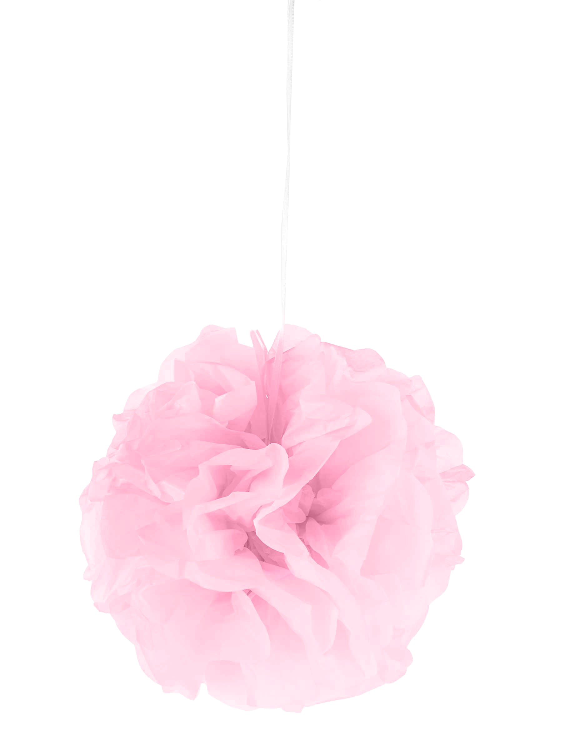 Pompon à suspendre en papier pour décoration rose