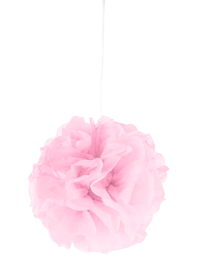 Pompon à suspendre en papier pour décoration rose
