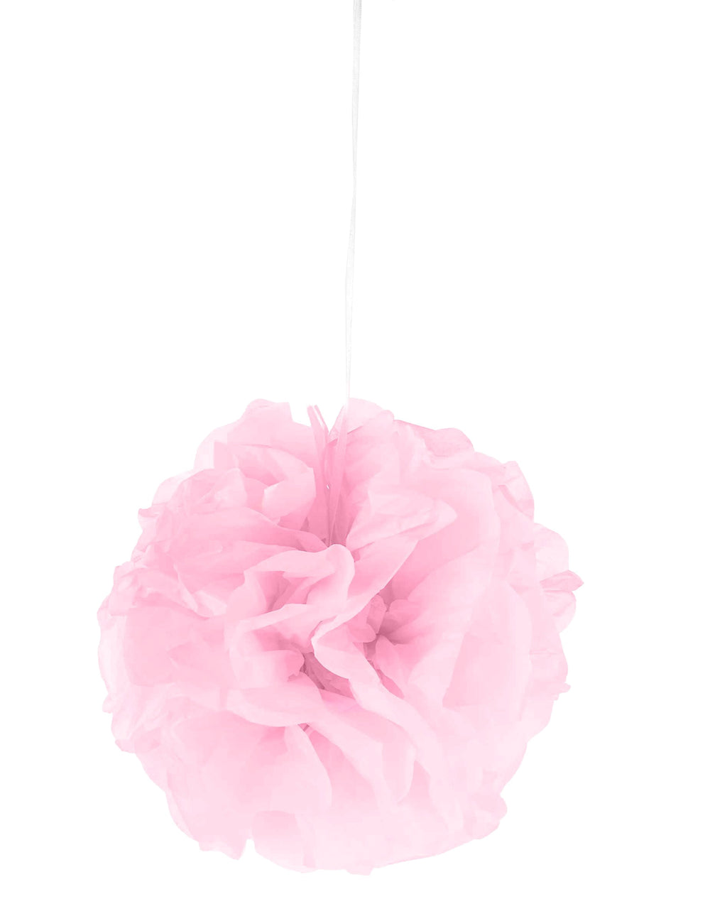 Pompon à suspendre en papier pour décoration rose