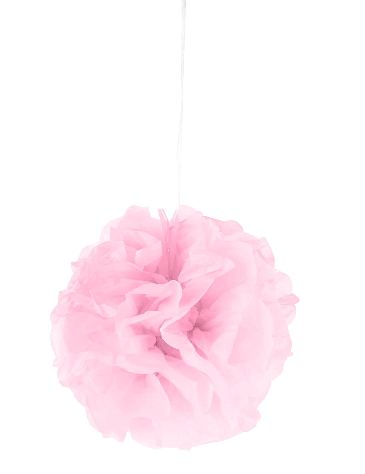 Pompon à suspendre en papier pour décoration rose