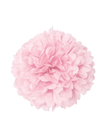 Růžový papírový pompon 40 cm, dekorativní koule 
