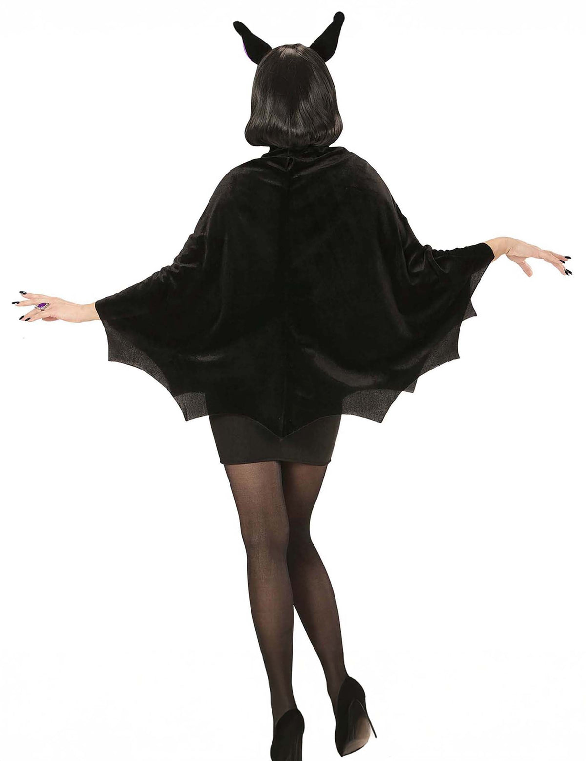 Vue de dos du poncho chauve souris