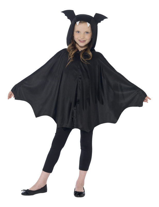 Černý Halloween černý dětský styl poncho převlečení