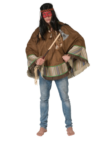 Luxusní indiánské pončo pro dospělé