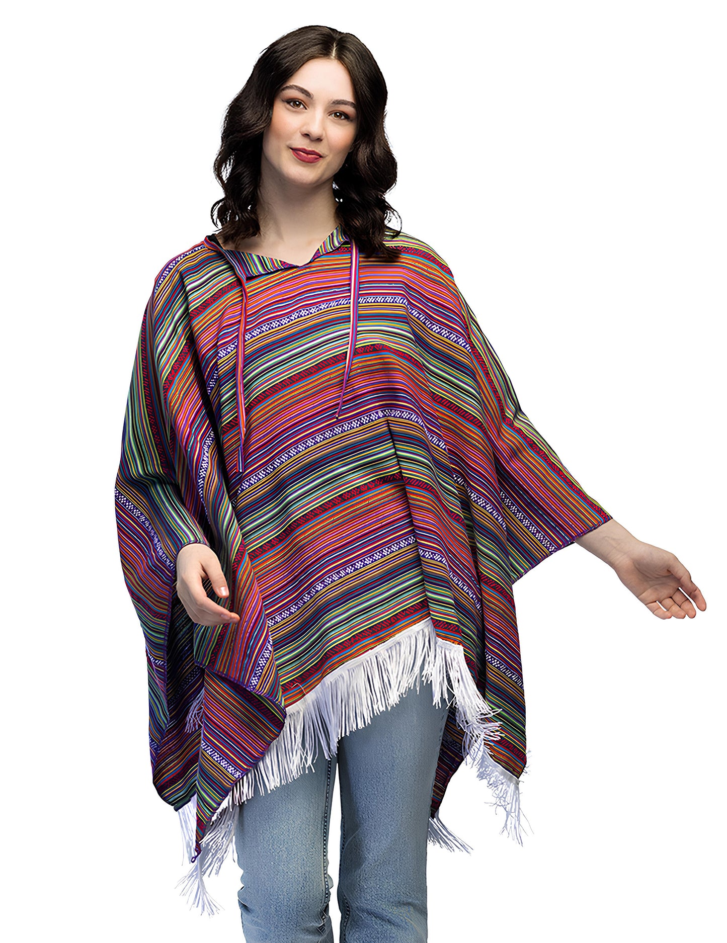 Vícebarevné pončo Luz