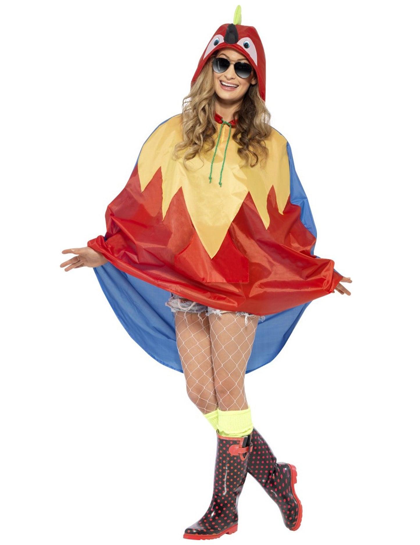 Pončo papoušek pro dospělé 