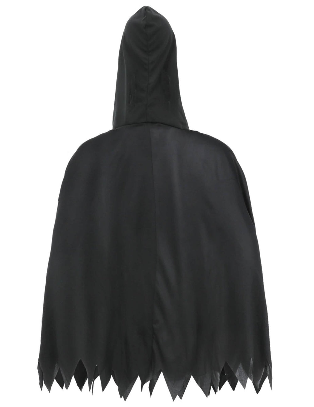 Pohled zezadu na dospělý pončo s kostrou