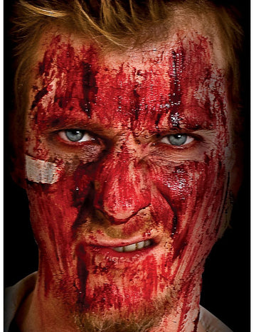 Pot de fausses croûtes de sang d'horreur pour adulte rouge