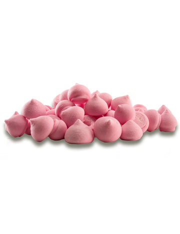 Hrnec malých růžových cukrových pusinek 90g dekorace na dort
