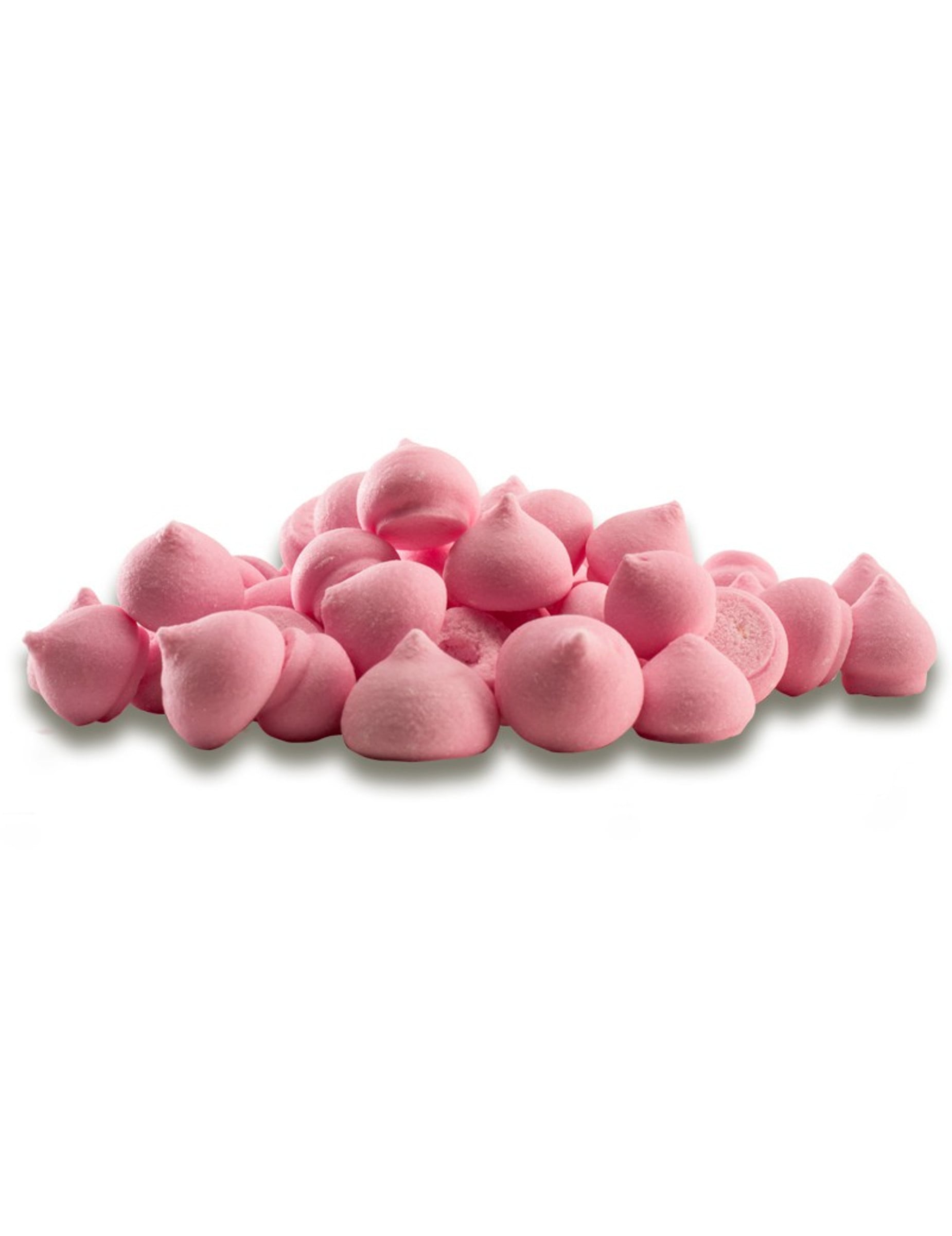 Petites meringues en sucre décoration gâteau roses