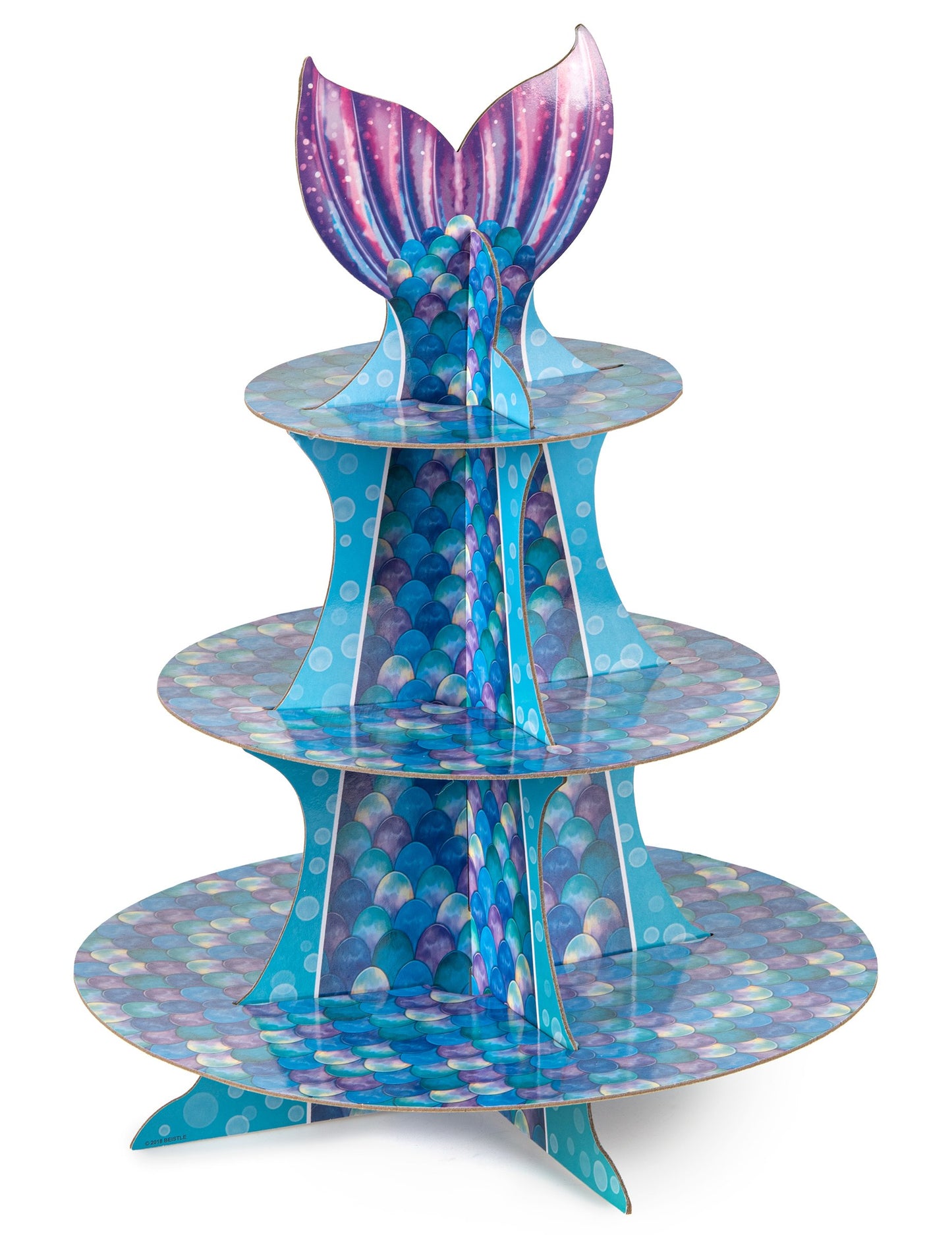 Displej cupcake Blue Purple Siren 40 cm
