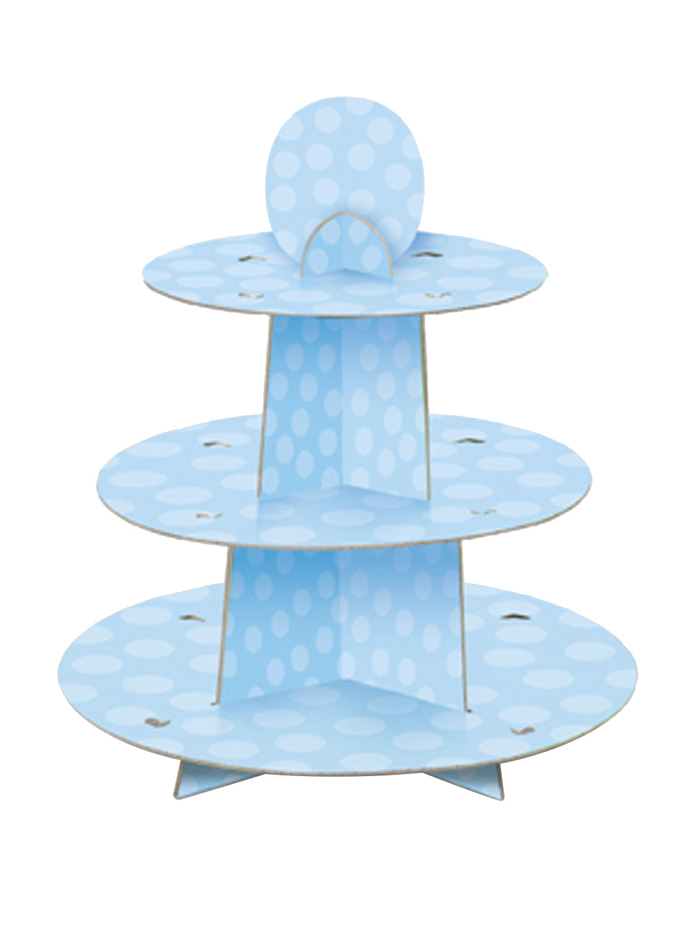 Modrý stojan na dort 34 x 30 cm