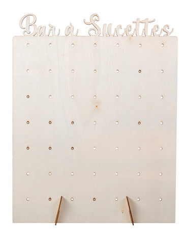 Dřevěný displej na lízátko 40 x 30 cm lízátko bar