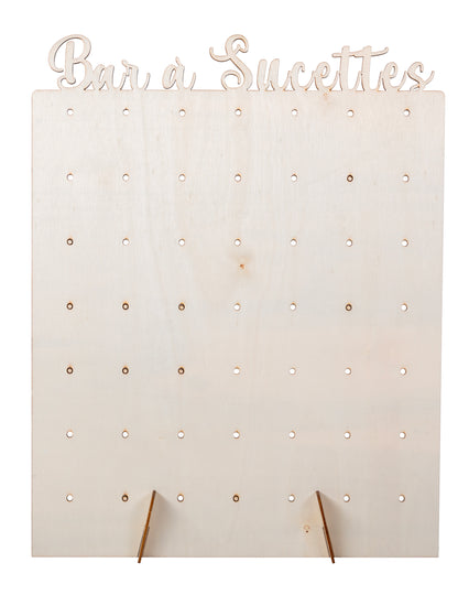 Dřevěný displej na lízátko 40 x 30 cm lízátko bar