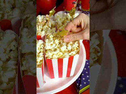 6 svíček na zlaté hvězdné tyčinky na dort