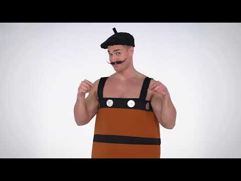 Déguisement tonneau de vin humoristique adulte