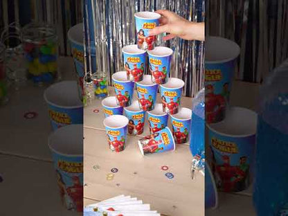 8 papírových kelímků Justice League™ 210 ml