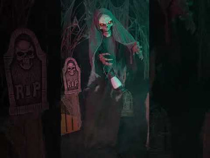 Animovaná zvuková a světelná dekorace Brilliant Reaper 180 cm