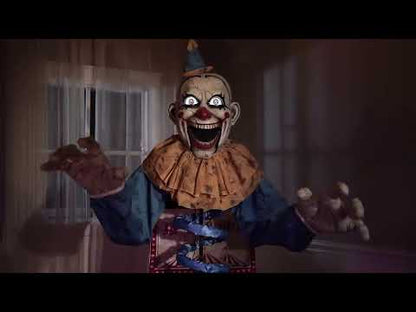 Animovaná dekorace s klaunem Jack in the Box 180 cm