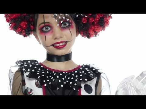 Déguisement clown effrayant luxe fille