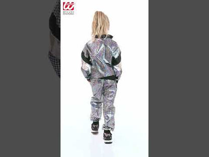 Dětský běžecký kostým disco 80. let