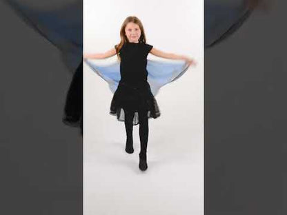 Ailes de papillon bleue et noire enfant