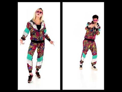 Teplákový kostým pro dospělé s barevným zvířecím potiskem