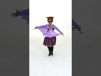 Dívčí kostým fialového netopýra