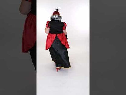 Dlouhý kostým Královny srdcí pro ženy