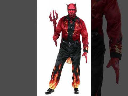 Kostým pro dospělé s ďáblem v ohni