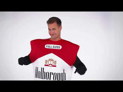 Kostým pro dospělé s humornou krabičkou cigaret